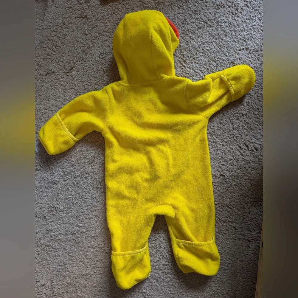 CuddleClub Baby Fleece Yellow Duck Bunting Costume 3-6m One Piece